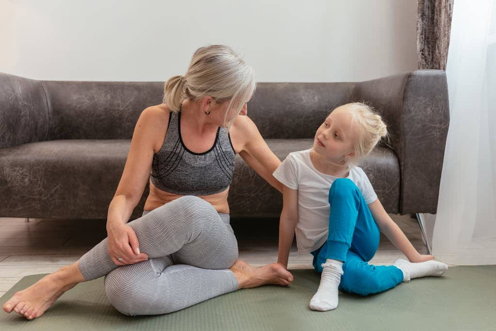 Grandmother's impact children with yoga